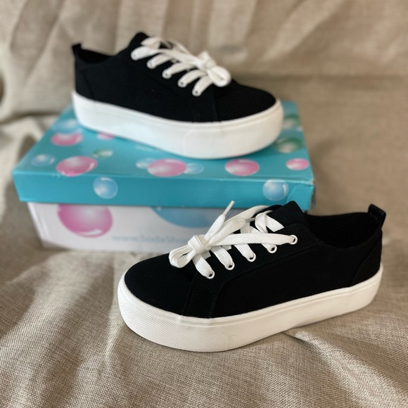 Soda Shoes - Soda Brand Petal Collection Womens Double Deck Fashion Sneakers with Padded Sole